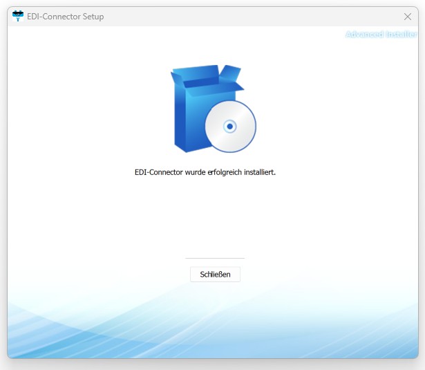 Installation abgeschlossen