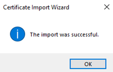 Import Success