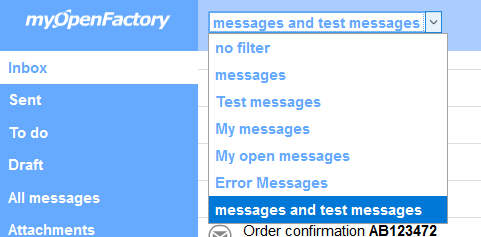 Filter for messages